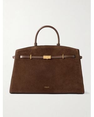 DeMellier London The Hudson Small Suede Tote - Brown
