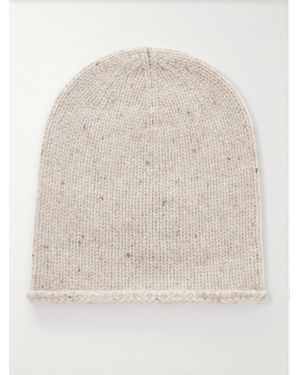 Johnstons of Elgin Tiree Cashmere Beanie - Natural