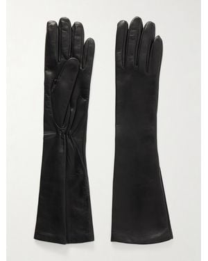 TOTEME Leather Gloves - Black