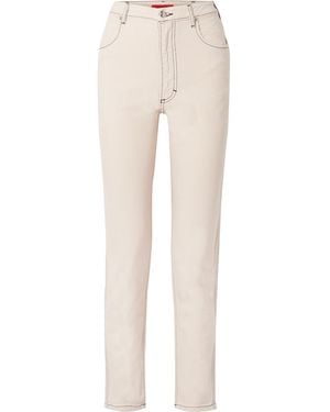 Eckhaus Latta El High-Rise Straight-Leg Jeans - Natural