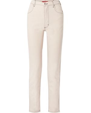 Eckhaus Latta El High-Rise Straight-Leg Jeans - Natural