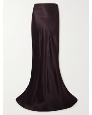 Ann Demeulemeester Madeleen Satin Maxi Skirt - Black