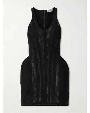 Stella McCartney Padded Mesh Mini Dress - Black