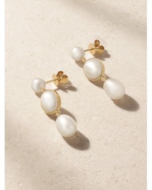 Sophie Bille Brahe Lucia 14-Karat Recycled Pearl Earrings - Natural