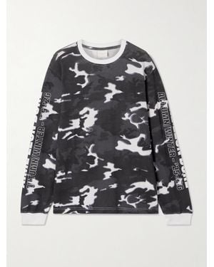 Aimé Leon Dore Camouflage-Print Cotton-Mesh T-Shirt - Black
