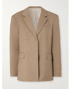 Peter Do Oversized-Blazer Aus Wolle - Natur