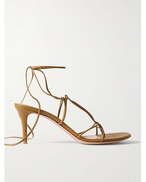 Gianvito Rossi 70 Leather Sandals - Natural