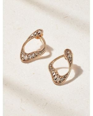 Fernando Jorge Stream Loop 18-Karat Diamond Earrings - Natural