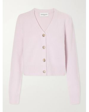 Brandon Maxwell The Sloane Silk And Cashmere-Blend Knitted Cardigan - Pink