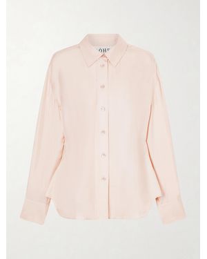 Rohe Shaped Silk-Twill Shirt - Natural