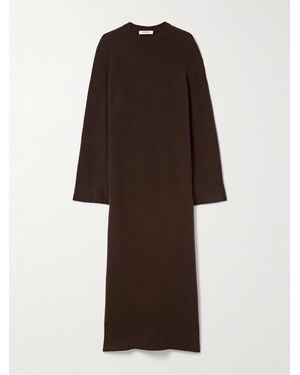 FFORME Ainsley Ribbed Wool And Cashmere-Blend Maxi Dress - Brown