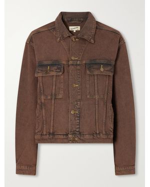 Sanderlak Faded Denim Jacket - Brown
