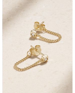 Mateo 14-Karat Diamond Earrings - Natural