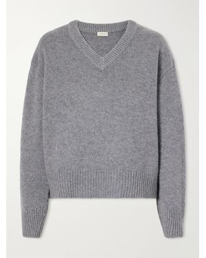 Almala Yara Merino Wool And Cashmere-Blend Jumper - Grey
