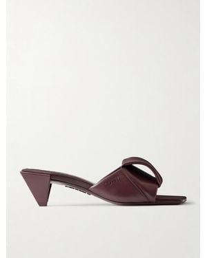 Loewe Origami 45 Leather Sandals - Brown