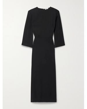 The Row Jery Wool And Silk-Blend Maxi Dress - Black