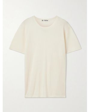 ÉTERNE Boyfriend Cashmere-Jersey T-Shirt - Natural