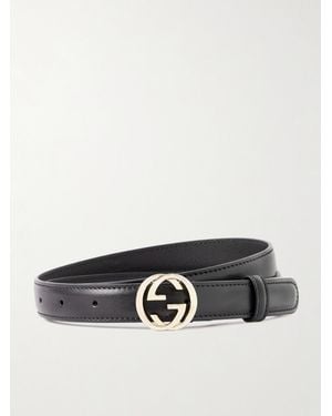 Gucci Plutone Gürtel Aus Leder - Schwarz