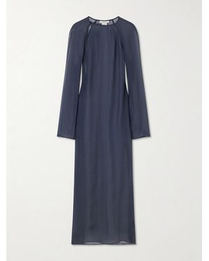 Lemaire Crepe Maxi Dress - Blue