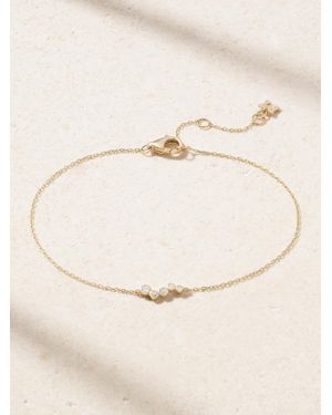 Mateo Wave 14-Karat Diamond Bracelet - Natural