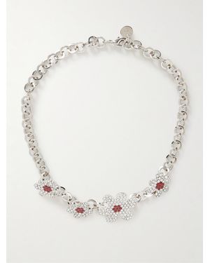 Marni Tone Crystal-Embellished Necklace - Natural