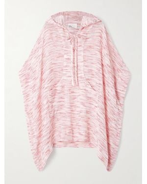 Lisa Marie Fernandez Poncho Aus Gaze Aus Einer Leinenmischung Mit Kapuze - Pink