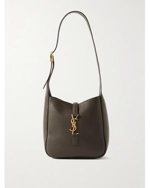 Saint Laurent Le 5 À 7 Bea Mini Textured-Leather Shoulder Bag - White