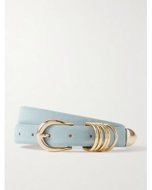 DEHANCHE Hollyhock Suede Belt - Blue