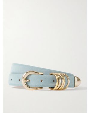 DEHANCHE Hollyhock Suede Belt - Blue