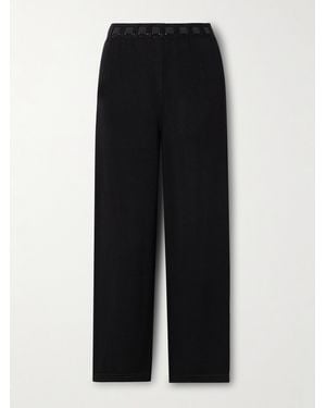 Bode Johnny Hose Mit Geradem Bein Aus Baumwolle - Schwarz