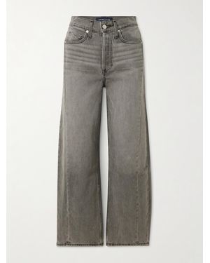 Veronica Beard Ryder Hoch Sitzende Barrel-Jeans - Grau