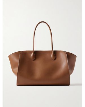 The Row Marlo 12 Leather Tote - Brown
