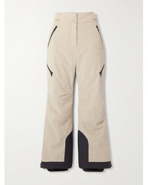Brunello Cucinelli Ausgestellte Skihose Aus Wattiertem Baumwollcord - Natur