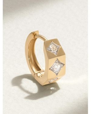 Marie Lichtenberg Ecrou Petite 18-Karat Diamond Single Hoop Earring - Natural