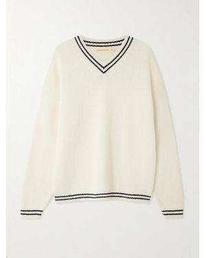 &Daughter Balla Slouch Striped Wool Jumper - Natural