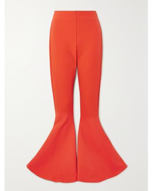 A.W.A.K.E. MODE Draped Stretch-Twill Flared Trousers