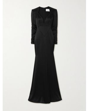 Alex Perry Robe Aus Glänzendem Crêpe - Schwarz