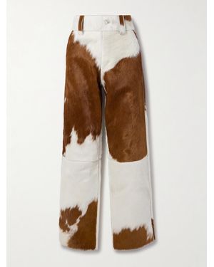 CORDOVA Highlands Hose Mit Weitem Bein Aus Kalbshaar - Weiß