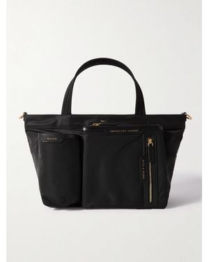 Anya Hindmarch Tote Aus Econyl Mit Lederbesätzen - Schwarz
