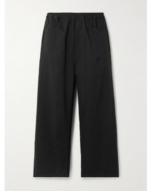 Deiji Studios Organic Cotton-Twill Trousers - Black