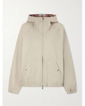 Aimé Leon Dore Hooded Reversible Checked Shell Jacket - Natural