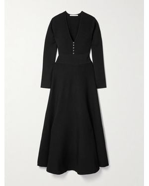 Maria McManus Stretch-Knit Maxi Dress - Black