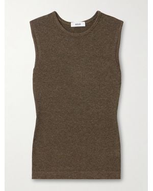 Agolde Binx Tanktop Aus Geripptem Jersey - Grün