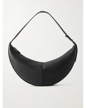 Proenza Schouler Slide Panelled Full-Grain Leather Shoulder Bag - Black
