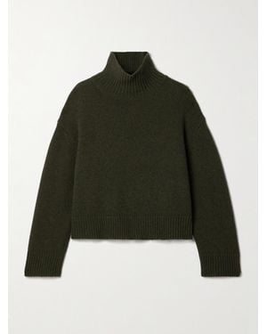 Nili Lotan Omaira Wool Turtleneck Sweater - Green