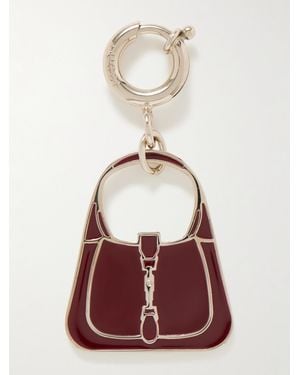 Gucci Tone Enamel Bag Charm - Red