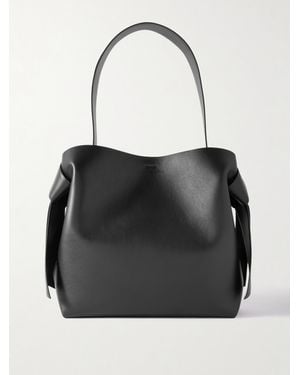 Acne Studios Musubi Midi Knotted Leather Shoulder Bag - Black