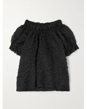 Simone Rocha Oberteil Aus Cloqué Mit Raffungen - Schwarz