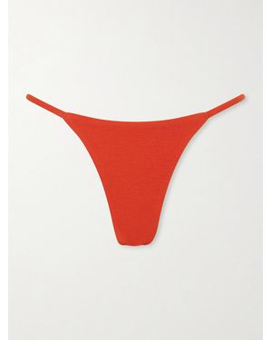 Matteau Tres Petite Crinkled Bikini Briefs - Red