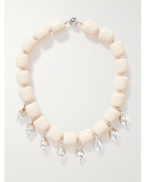 Julietta Collier En Plaqué Argent Et Résine Odeon - Neutre